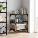 Kitchen Trolley Black Oak 60 x 41 x 76 cm Engineered Wood 883010