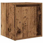 ZNTS Wall-Mounted Bedside Cabinets 2 pcs Old Wood 38x34x40 cm 861244