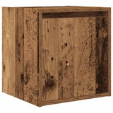 ZNTS Wall-Mounted Bedside Cabinets 2 pcs Old Wood 38x34x40 cm 861244