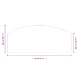 Fireplace Glass Plate Transparent 120 x 50 cm Glass 353878