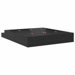Storage Bed Frame with Drawer Black oak 236.5 x 200 x 31.5 cm 3335622