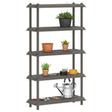 Shelving Unit 5-Tier 100 x 40 x 177 cm PP Light Grey 8011755