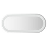LED Bathroom Mirror Transparent 70 x 30 cm Tempered Glass 42045852