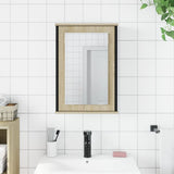 ZNTS Bathroom Mirror Cabinet Sonoma Oak 42x12x60 cm Engineered Wood 842432