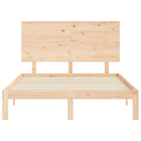 Bed Frame without Mattress 140x190 cm Solid Wood Pine 3193641
