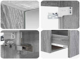 Bathroom Cabinet Set 5 pcs Grey Sonoma Engineered Wood 3406284