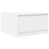 Coffee Table with Drawers White 70.5x70x40 cm 3328408