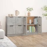 Sideboards 2 pcs Concrete Grey 60x30x70 cm Engineered Wood 3115807