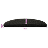 Self-adhesive Stair Mats 15 pcs Anthracite 80 x 24.5 x 3.5 cm 42038652