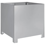 Garden Planter 40x40x40 cm Galvanised Steel 851209