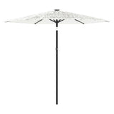 Garden Parasol with Steel Pole White 268x268x226 cm 4005104