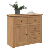 Sideboard with Drawers Panama 93x40x80 cm Solid Wood Pine 4016384