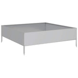Garden Raised Bed 100x100x33.5 cm Galvanised Steel 851029