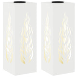 Solar LED Pathway Light 2 pcs Warm White 18 x 18 x 50 cm 879794