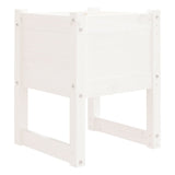 Planters 2 pcs White 40x40x52.5 cm Solid Wood Pine 822110
