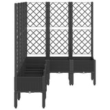 Garden Planter with Trellis Black 160x120x142 cm PP 367938