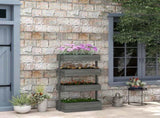 Four-Tier Basket Wooden Plant Stand - Grey T3398P315454