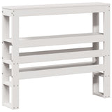 Bed Frame without Mattress White 90x200 cm Solid Wood Pine 3305717