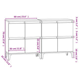 Sideboards 2 pcs Sonoma Oak 60x35x70 cm Engineered Wood 3185762