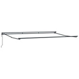 Retractable Awning White 500 x 300 cm Polyester and Metal 3331368