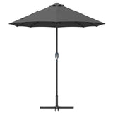 Garden Parasol Anthracite 370 x 197 x 239 cm 42003369
