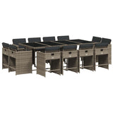 Garden Dining Set Grey, Dark Grey, Black 3211220