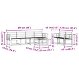 Outdoor Sofa Set 7 pcs Natural 3366052