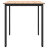 Dining Table Natural 70 x 70 x 75 cm Solid Pine Wood 892781