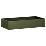 Retaining Wall 6 pcs 200 x 100 x 50 cm Steel Olive Green 3449236