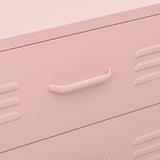 Chest of Drawers Pink 80x35x101.5 cm Steel 336202