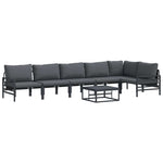 Garden Sofa Set Anthracite Steel 3378991