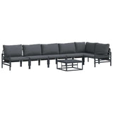 Garden Sofa Set Anthracite Steel 3378991