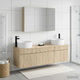 Bathroom Cabinet Set 4 pcs Sonoma Oak Engineered Wood 3406665