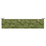 2-Piece Bench Cushions SOEST 2 pcs 100% Polyester Leaf Design 950053