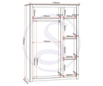 ZNTS Panama 3 Door Wardrobe 100-101-040