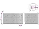 Gabion with 3.5 mm Wire and 5x2.5 cm Mesh 650x10x100 cm 3461575
