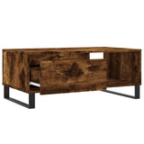 Coffee Table Smoked Oak 90x50x36.5 cm Engineered Wood 830577
