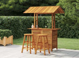 Garden Bar Set Brown Solid Acacia wood Medium Footrest 3116006