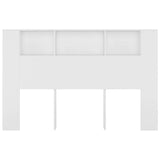 Headboard Cabinet White 160x18.5x104.5 cm 811934