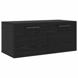 Wall Cabinet Black oak 80 x 36.5 x 35 cm Engineered wood 879560