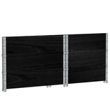 Pallet Collars 3 pcs Black 80x60 cm Solid Wood Pine 3295363