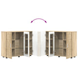 Wooden Cabinet Sonoma Oak 88.5 x 30.5 x 73 cm Engineered Wood 880303