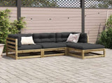 4 Piece Garden Sofa Set Impregnated Wood Pine 3299380