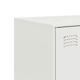Sideboard White 67x39x107 cm Steel 841666