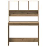 Desk with Shelves Artisan Oak 102x45x148 cm Engineered Wood 855835