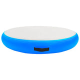 Inflatable Gymnastic Mat with Pump 100x100x10 cm PVC Blue 92704