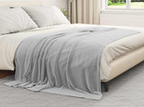 Throw Blankets 6 pcs Grey 150 x 200 cm Fleece 42016802