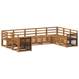 Sectional Sofa Set 7 pcs Natural Solid Acacia Wood 3384830