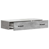 Wall-Mounted Side Table Concrete Grey 87.5 x 34.5 x 17 cm 899008