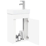 Bathroom Vanity Unit with Tap White 40.5 x 22.5 x 62 cm 889521